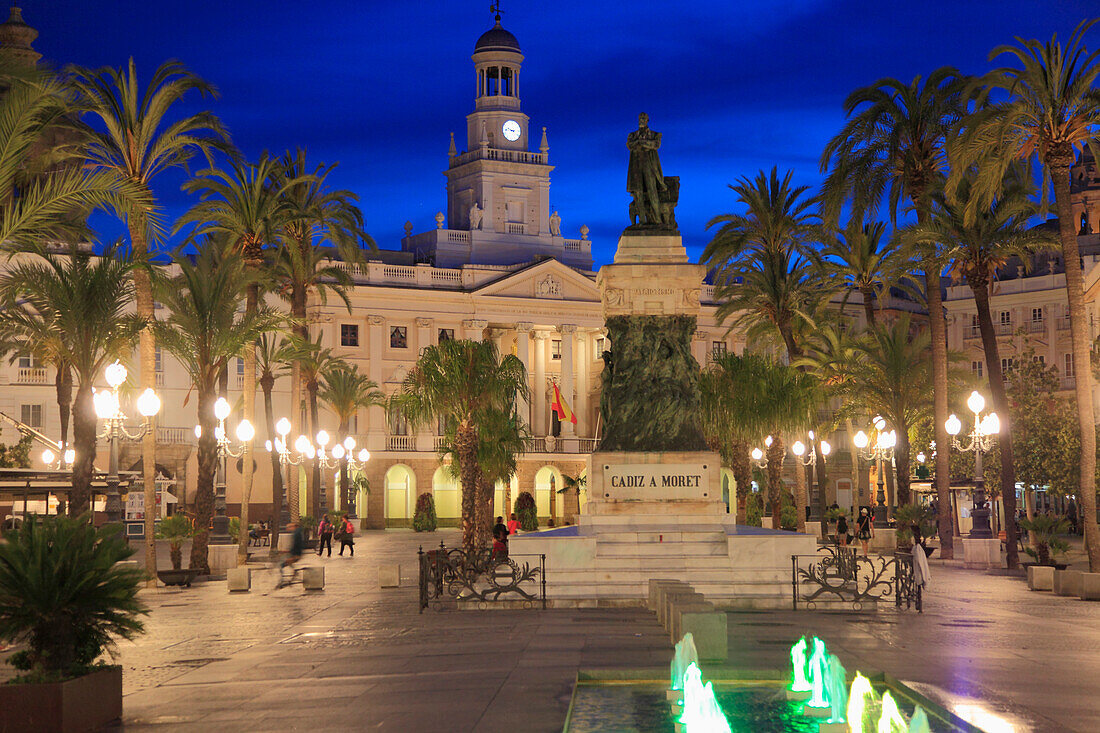 Spain,Andalusia,Cadiz,Plaza San Juan de Dios,City Hall