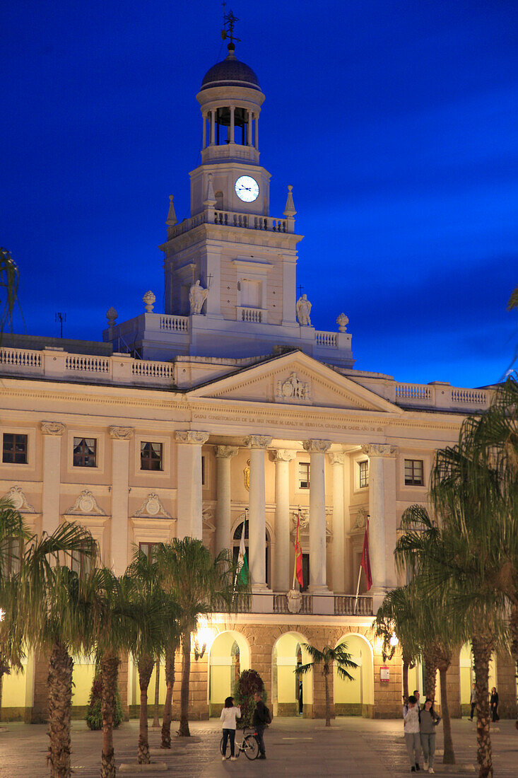 Spain,Andalusia,Cadiz,Plaza San Juan de Dios,City Hall