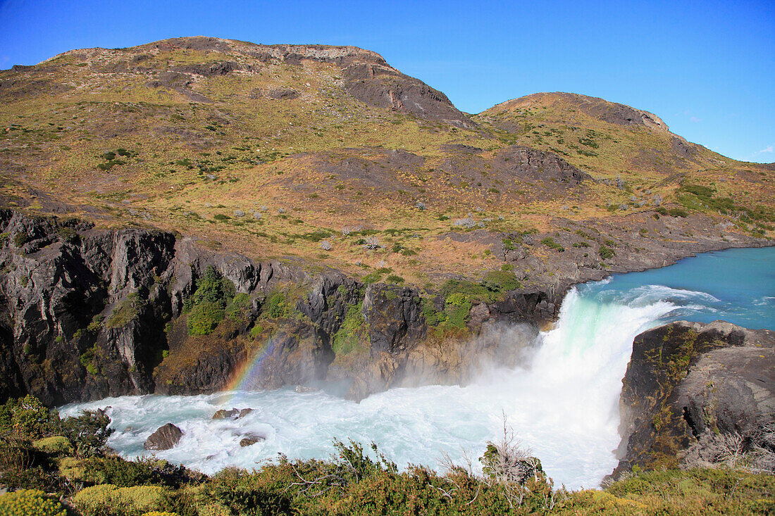 Chile,Magallanes,Torres del Paine,national park,Salto Grande,Wasserfall,