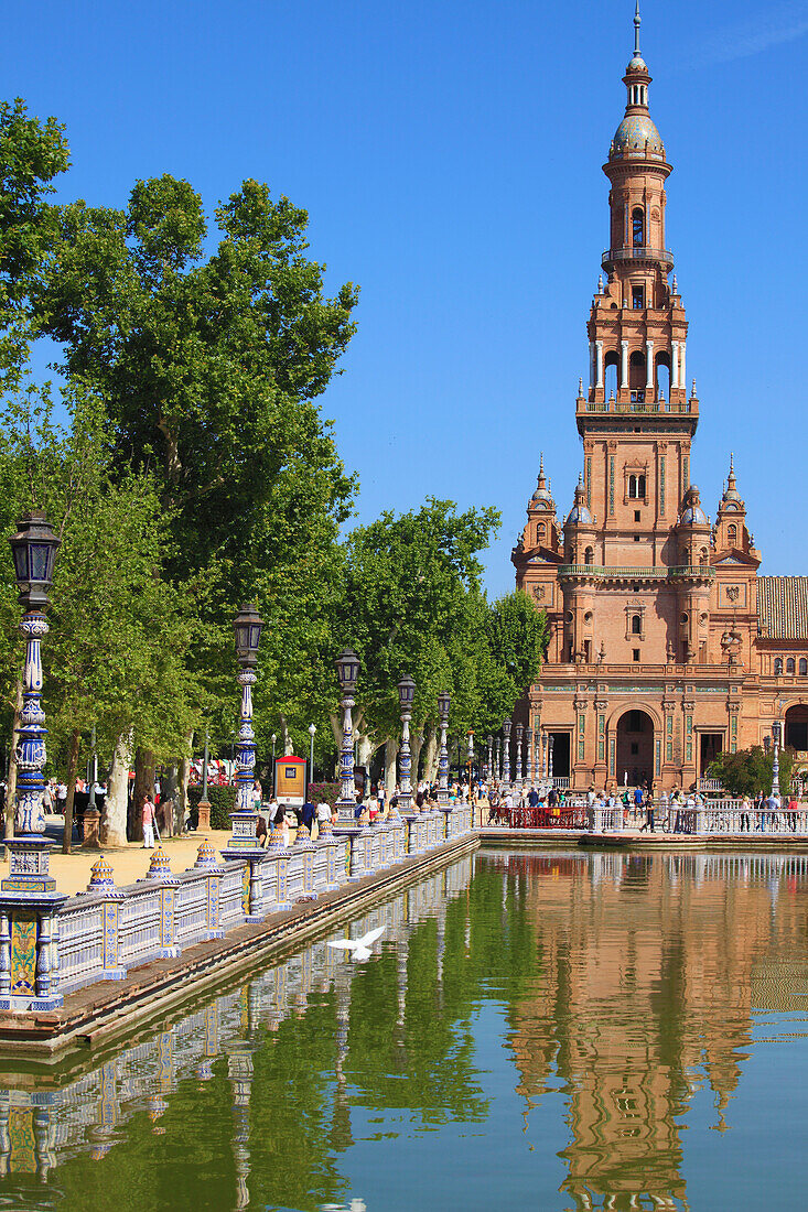 Spain,Andalusia,Seville,Plaza de Espana