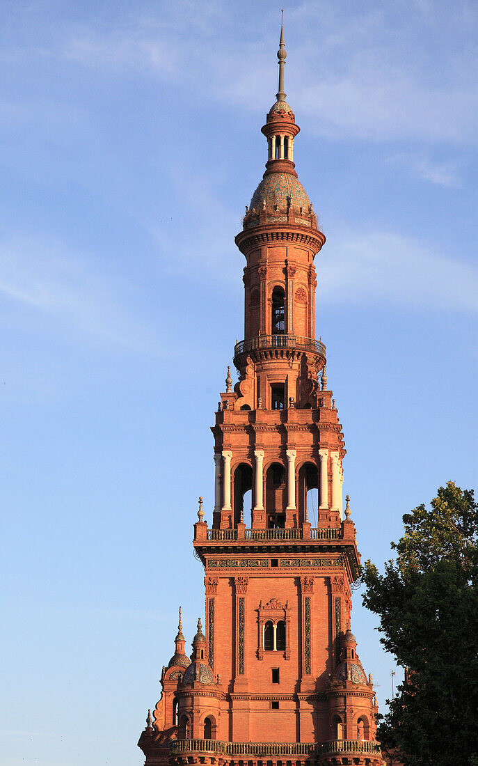 Spain,Andalusia,Seville,Plaza de Espana