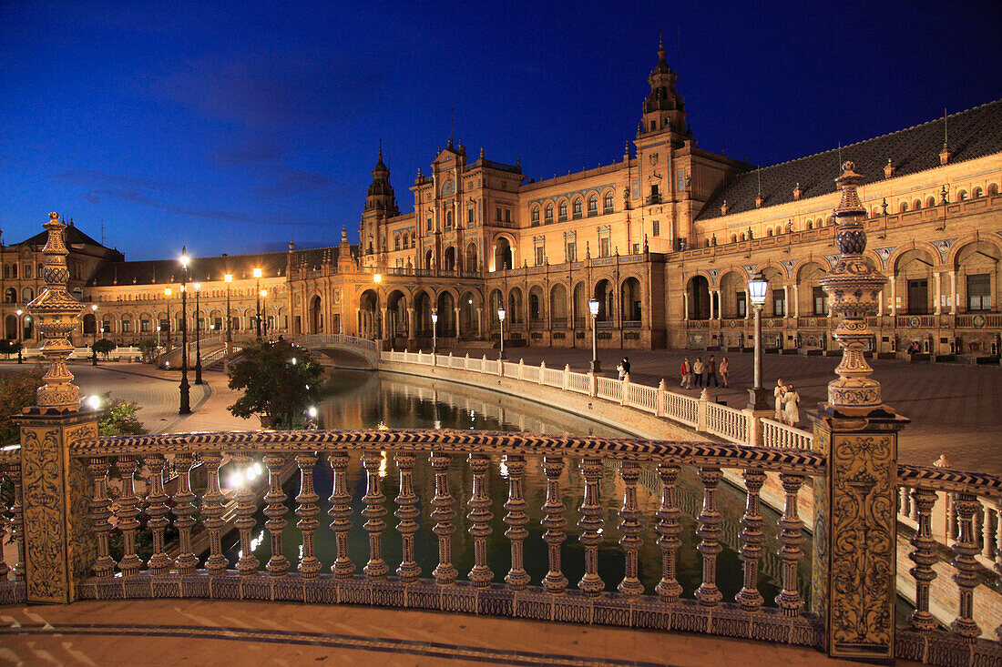 Spain,Andalusia,Seville,Plaza de Espana