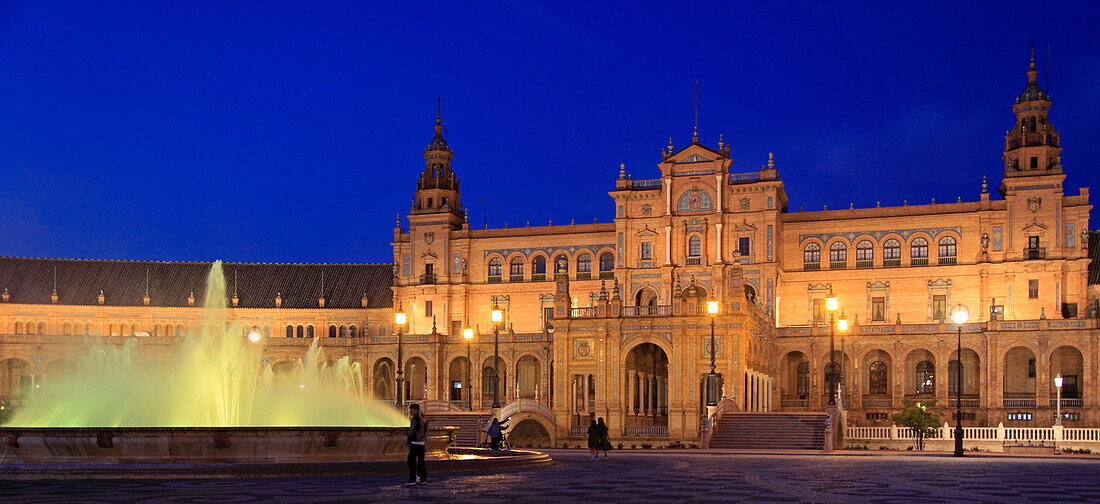 Spain,Andalusia,Seville,Plaza de Espana