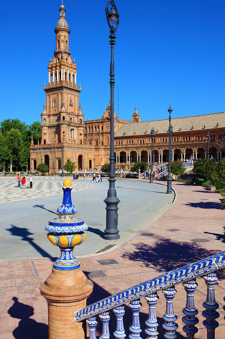 Spain,Andalusia,Seville,Plaza de Espana