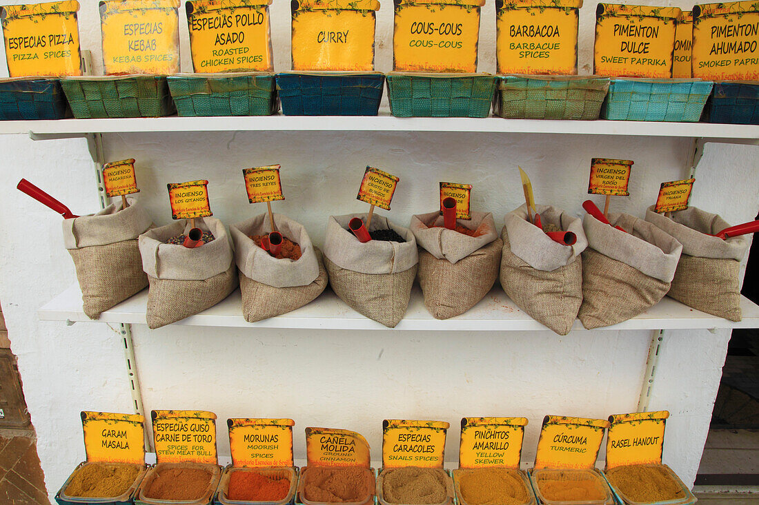 Spain,Andalusia,Seville,spice shop,spices