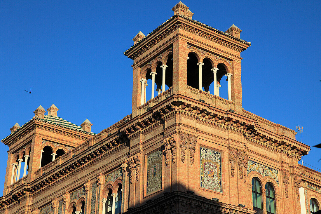 Spain,Andalusia,Seville,El Coliseo,typical architecture