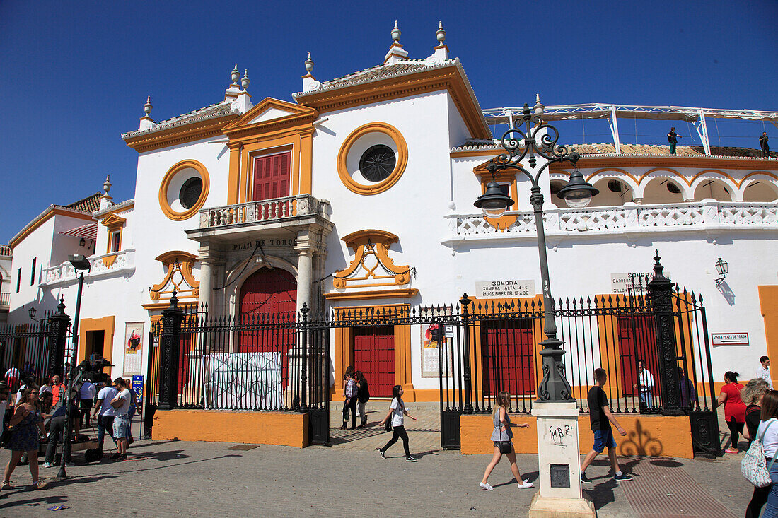 Spain,Andalusia,Seville,Plaza de Toros Maestranza,bullring