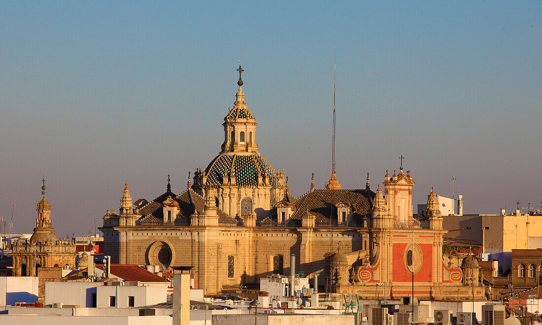 Spain,Andalusia,Seville,Iglesia Divino Salvador,church,skyline