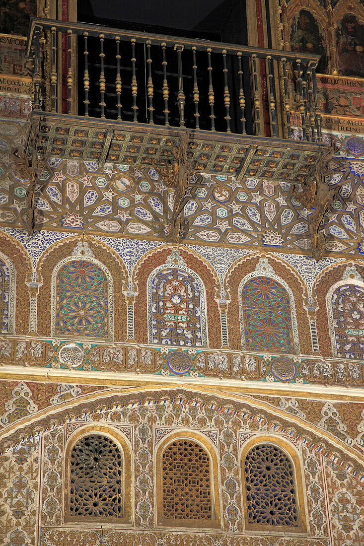 Spain,Andalusia,Seville,Real Alcazar,moorish royal palace,sala de embajadores