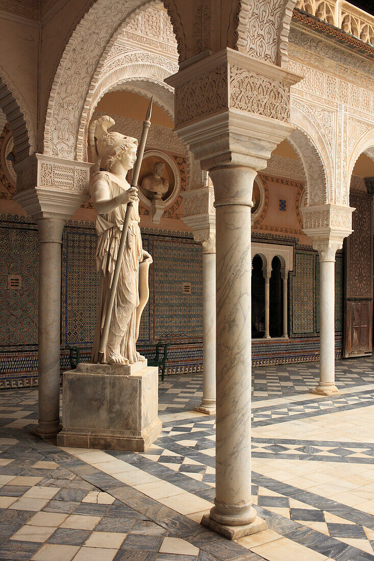 Spain,Andalusia,Seville,Casa de Pilatos,patio