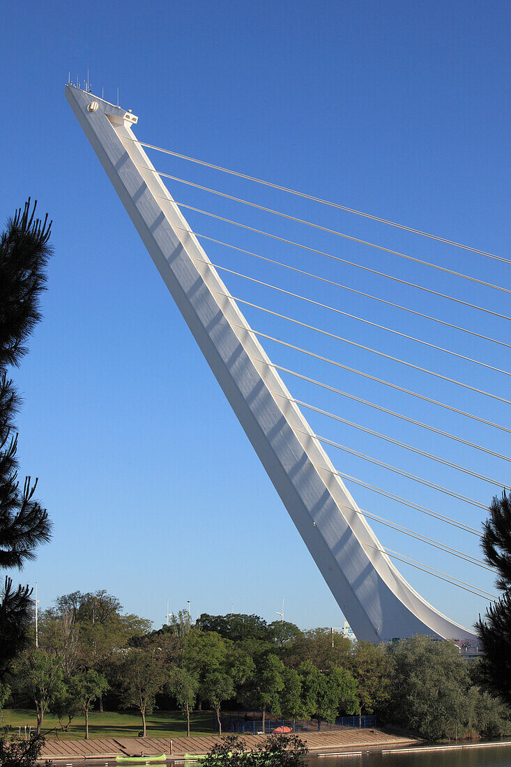 Spanien,Andalusien,Sevilla,Puente del Alamillo