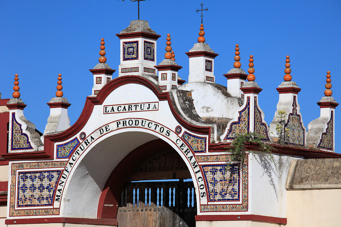 Spanien,Andalusien,Sevilla,La Cartuja,Tor