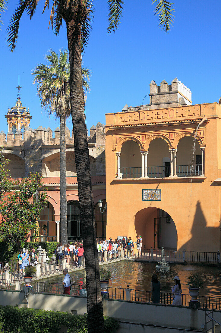 Spanien,Andalusien,Sevilla,Real Alcazar,maurischer Königspalast,Garten