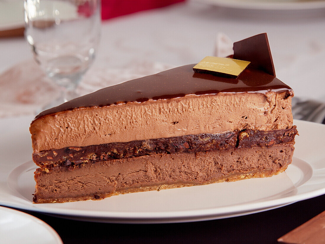 Triple chocolate cheesecake