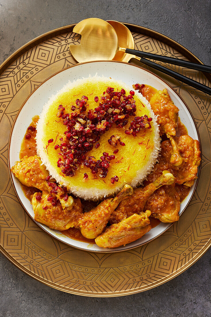 Persian barberry rice with chicken