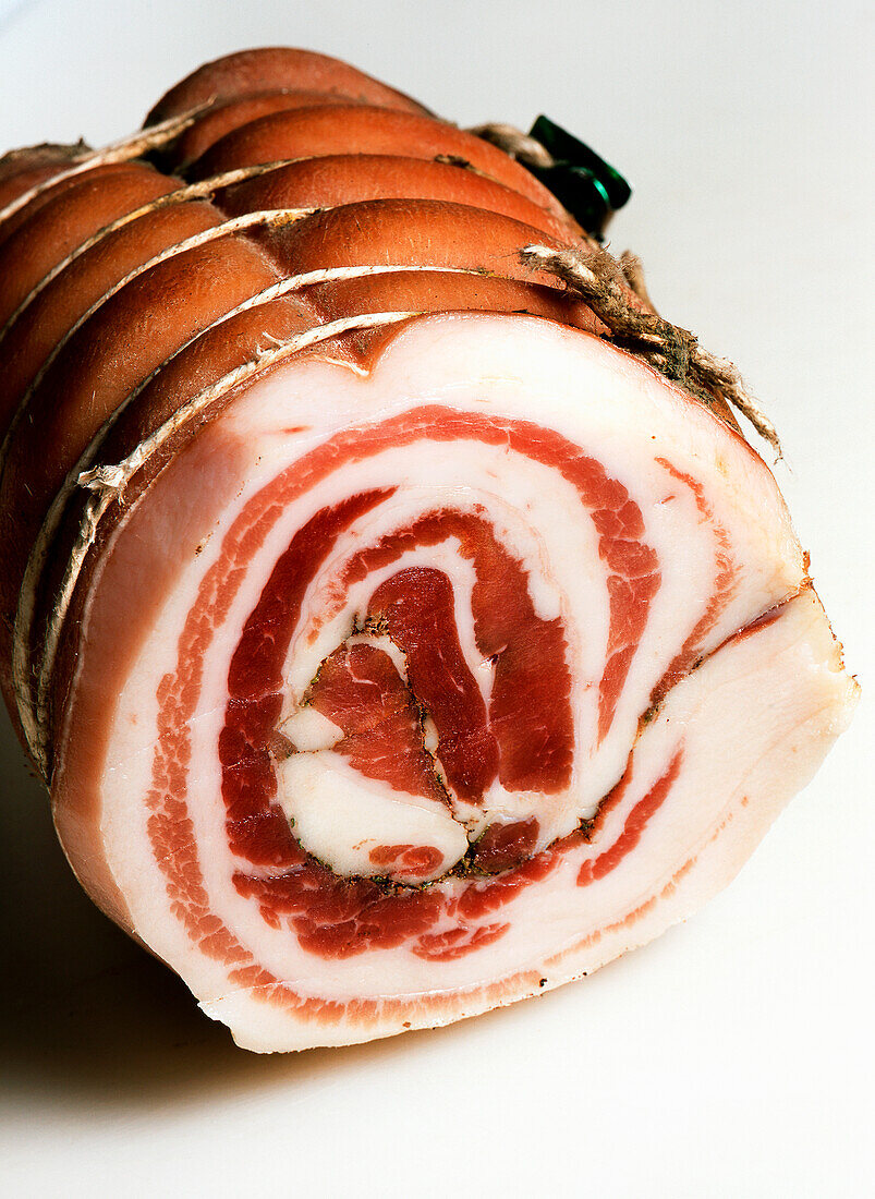 Pancetta, rolled Italian pancetta