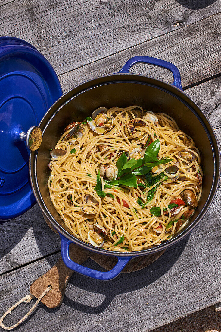 Spaghetti mit Meeresfrüchten