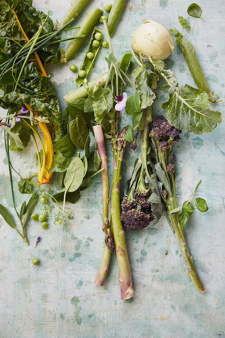 Fresh super greens from the garden