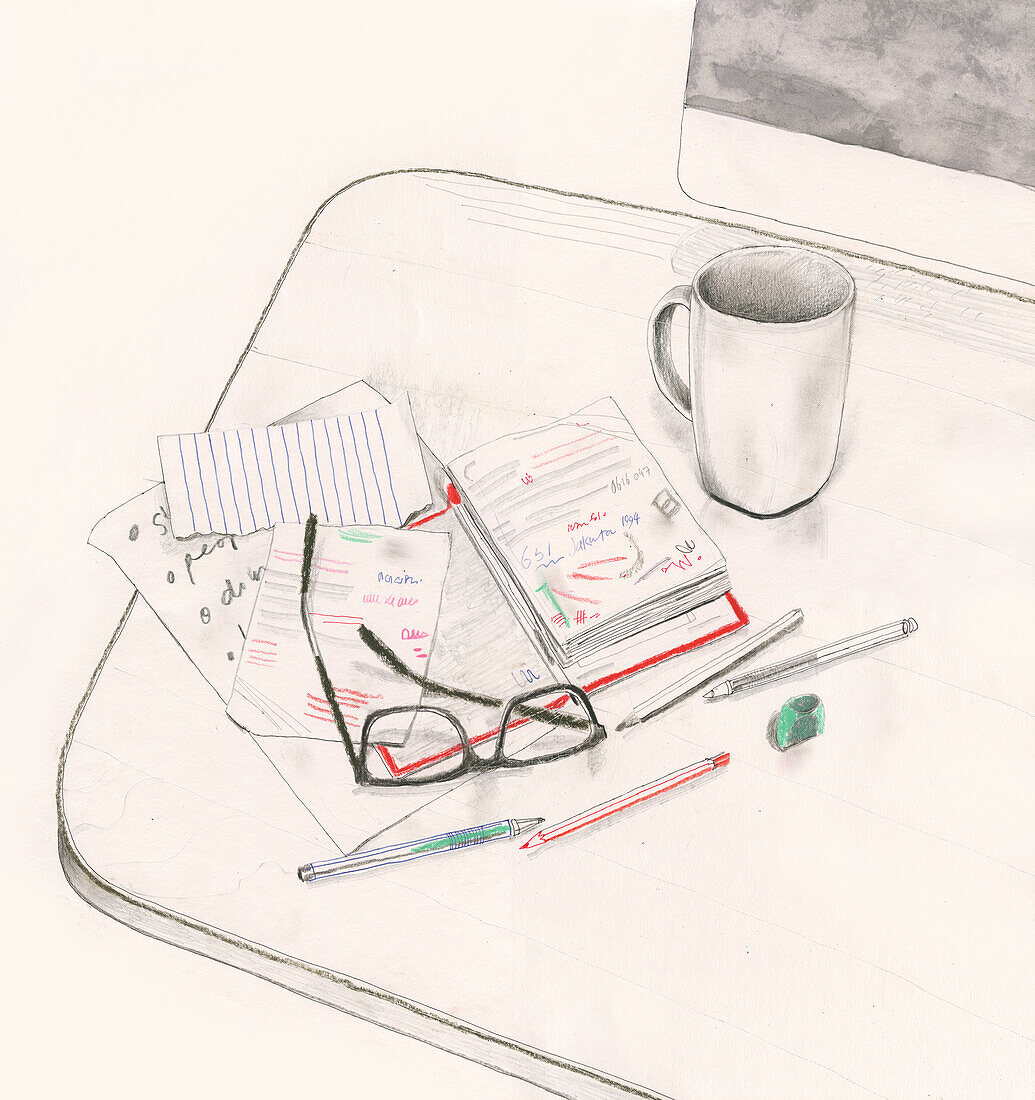 Desk, illustration