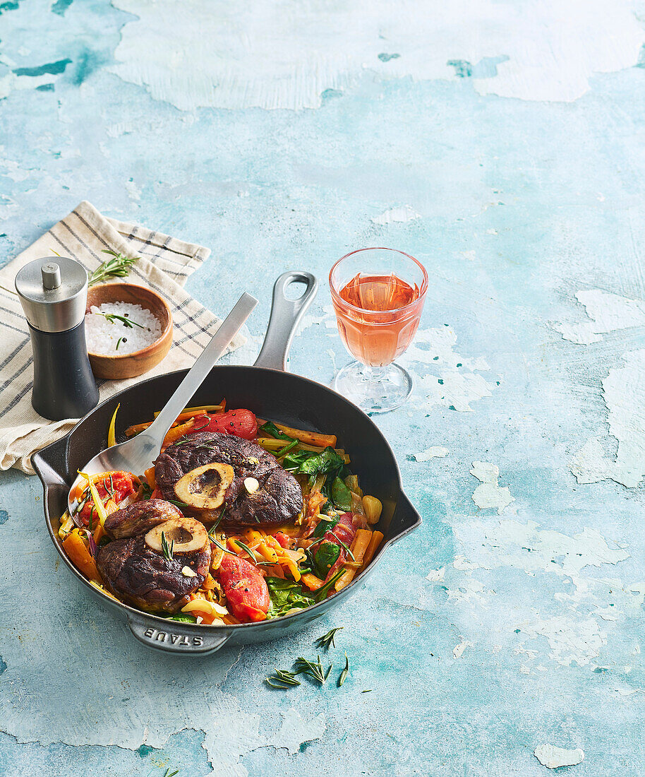 Osso Buco with vegetables