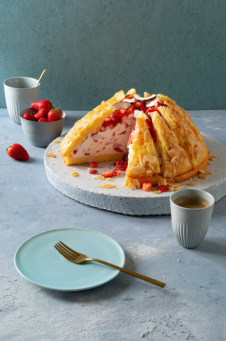 Strawberry Dome Cake