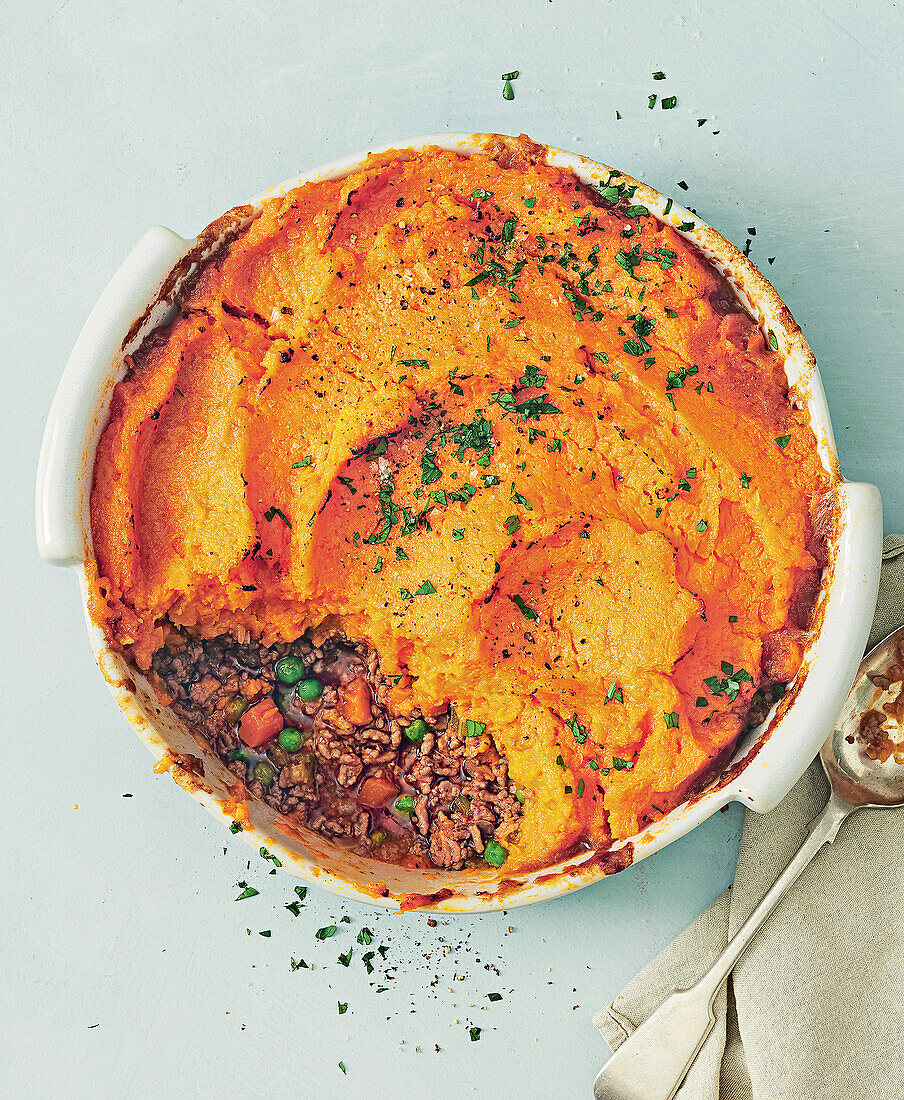 Cottage Pie mit Möhrenpüree und Rinderhack