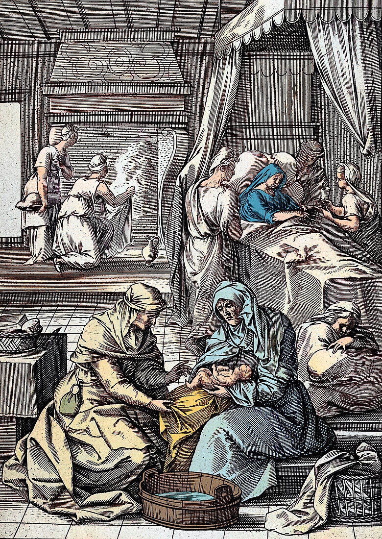 Birth of Virgin Mary, illustration