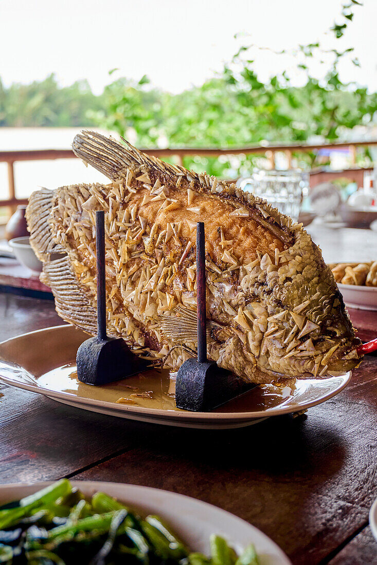 Baked elephant fish (Vietnam)