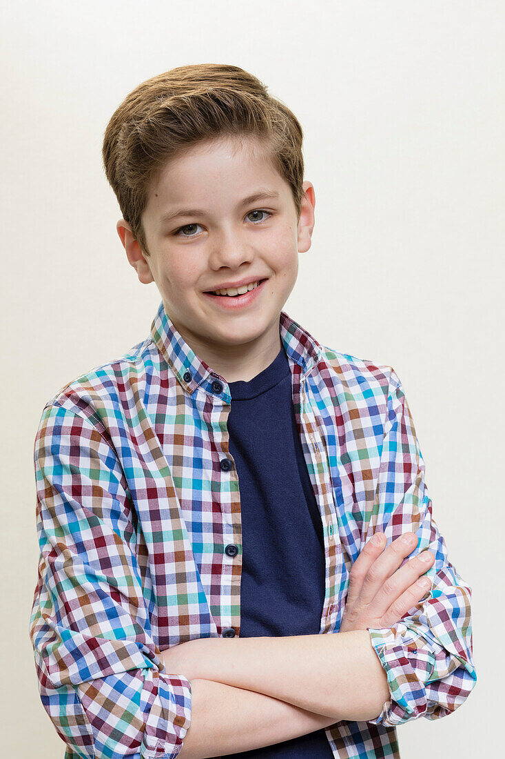 Portrait of Young Boy Smiling