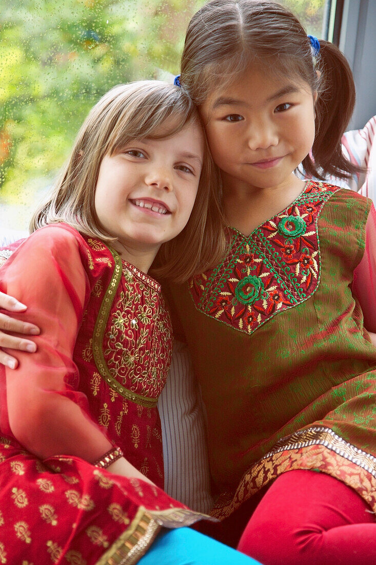 Portrait of Two Young Girls