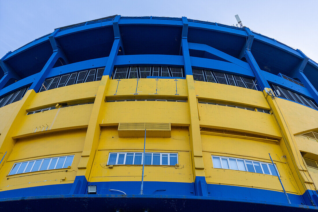 La Bombanera oder Estadio Alberto J. Armando, Heimat des Fußballvereins Boca Juniors. La Boca, Buenos Aires, Argentinien.