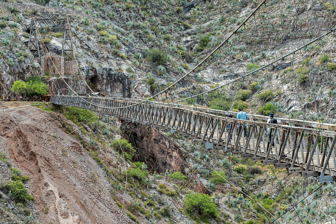 Puente de Ojuela , Historische Goldmine und Hängebrücke in Durango, Mexiko