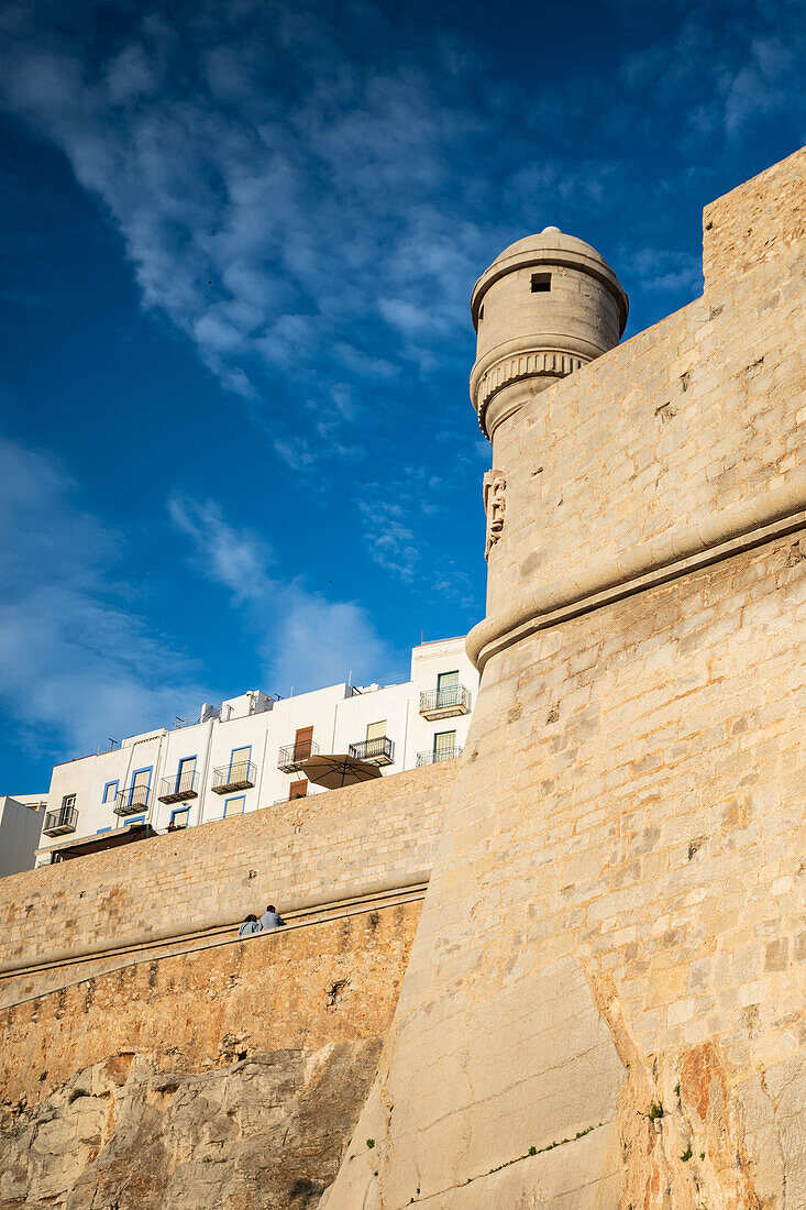 Papa Luna castle in Peñiscola, Castellon, Valencian Community, Spain