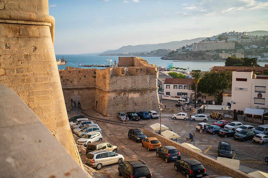 Die Burg Papa Luna in Peñiscola, Castellon, Valencianische Gemeinschaft, Spanien