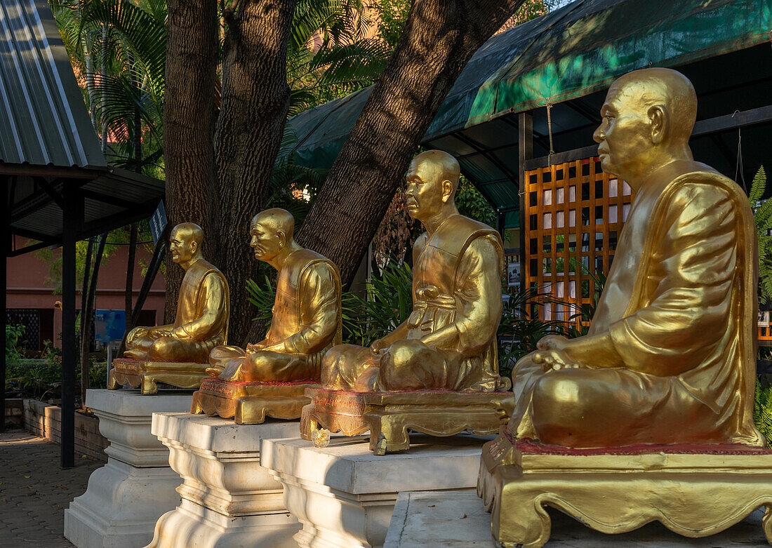 Buddhist temple in Chiang Mai, Thailand, Southeast Asia, Asia