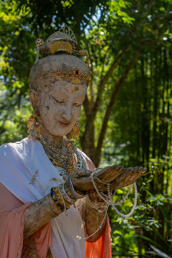 Buddhistischer Tempel Wat Pha Lat in den Hügeln über Chiang Mai, Thailand, Südostasien, Asien