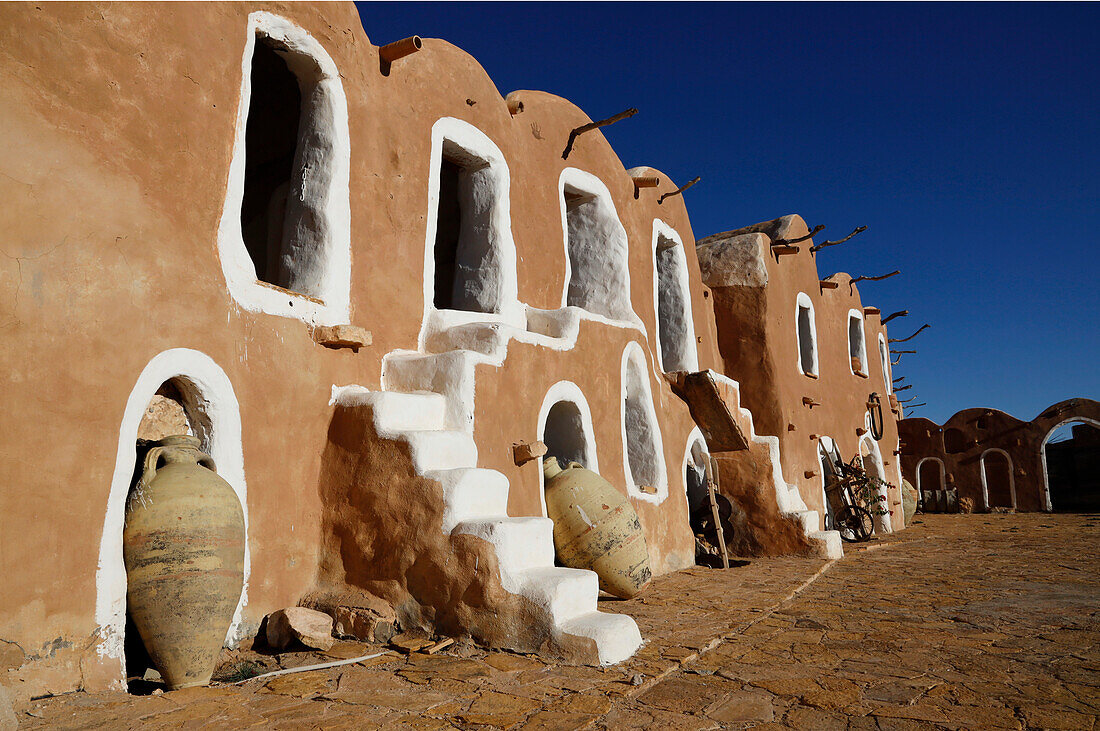 Berber troglodyte structures, Matmata, Tataouine region, southern Tunisia, North Africa, Africa