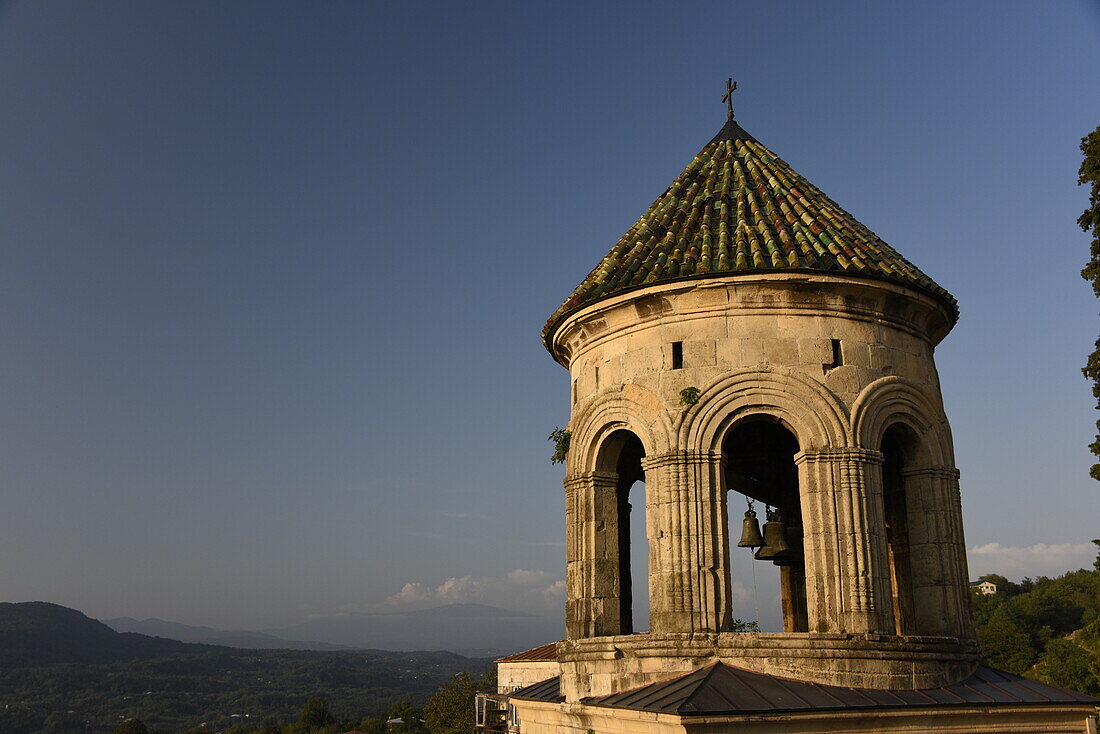 Gelati Monastery, Bell Tower, UNESCO World Heritage Site, Kutaisi, Imereti, Georgia, Central Asia, Asia