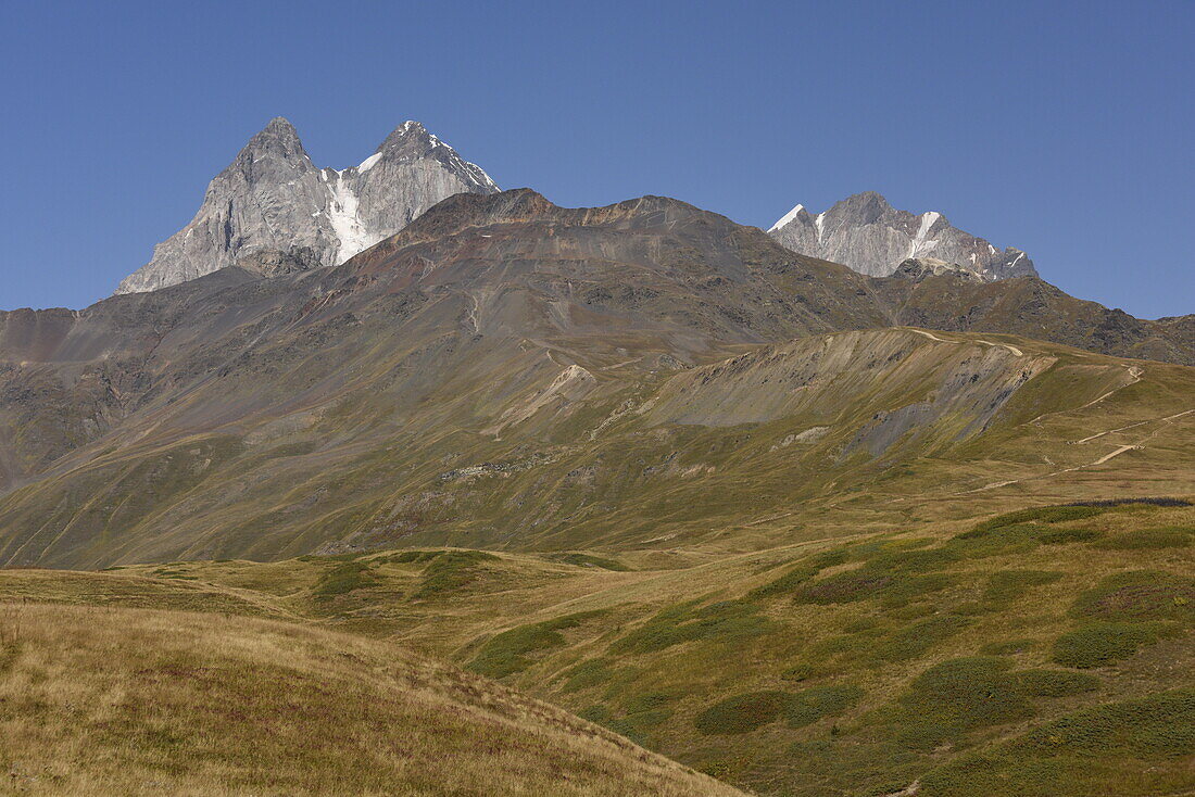 Peaks of Svaneti, Caucasus, Georgia, Central Asia, Asia