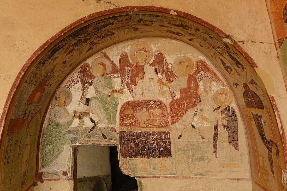 David Gareja, a rock-hewn Georgian Orthodox monastery complex located in the Kakheti region, Georgia, Central Asia, Asia