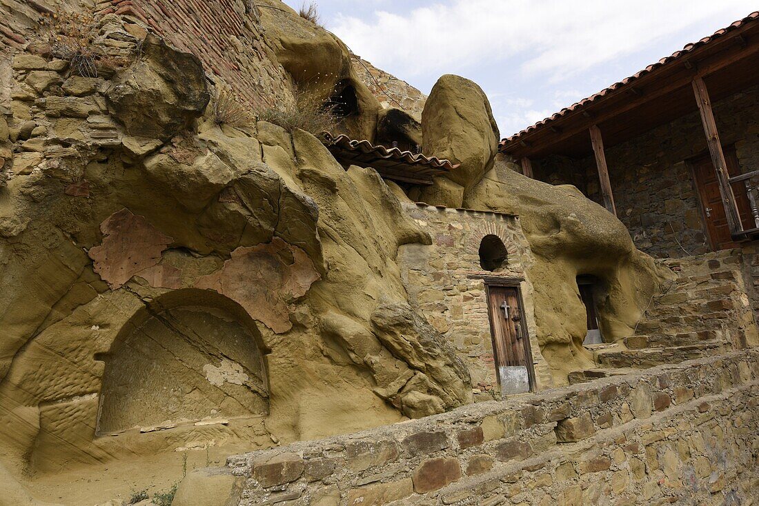 David Gareja, a rock-hewn Georgian Orthodox monastery complex located in the Kakheti region, Georgia, Central Asia, Asia