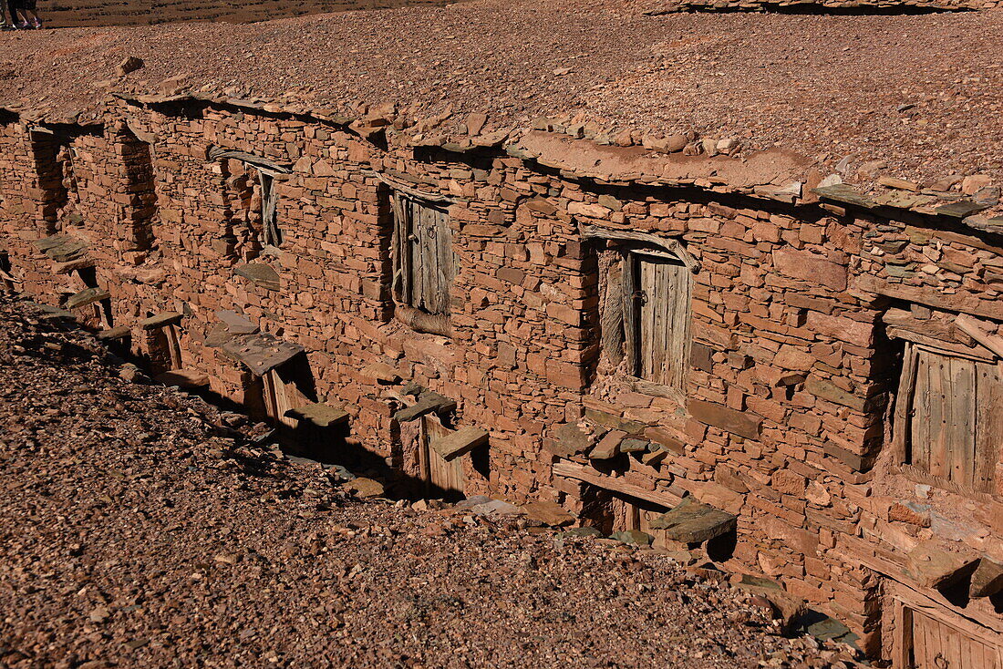 Getreidespeicher der Berber, Agadir Tashelhit, in Form einer Festung, Anti-Atlas-Gebirge, Marokko, Nordafrika, Afrika