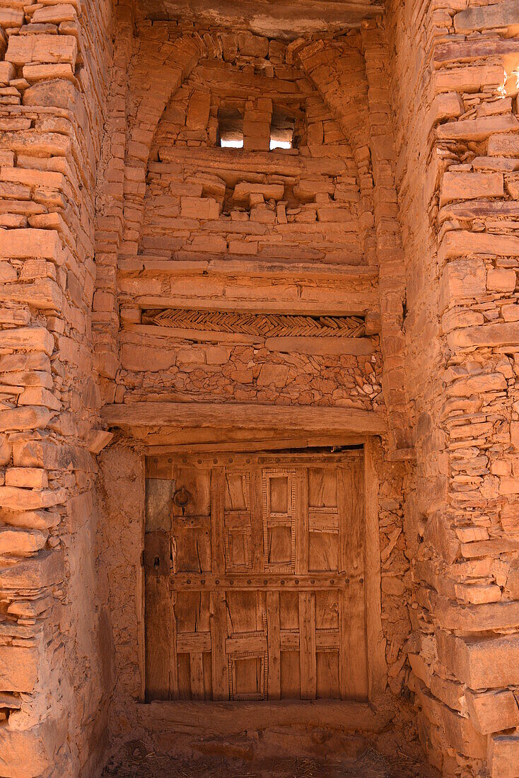 Berber granary, Agadir Tashelhit, in the form of a fortress, Anti-Atlas mountains, Morocco, North Africa, Africa