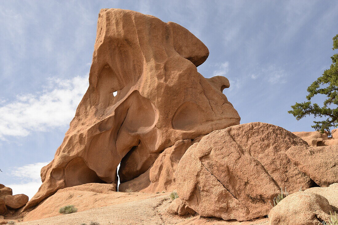 Malerische Felsformationen in Tafraoute, Anti-Atlas, Marokko, Nordafrika, Afrika