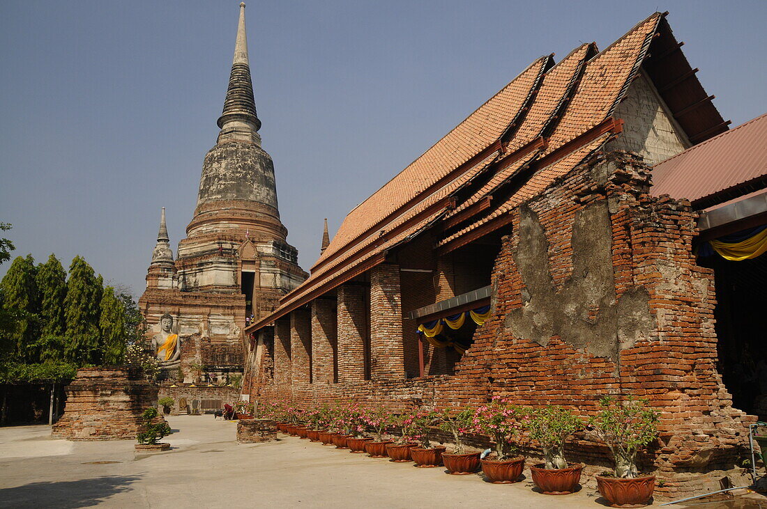 Wat Yai Chai Mongkhon, buddhistischer Tempel in Ayutthaya, UNESCO-Welterbestätte, Thailand, Südostasien, Asien