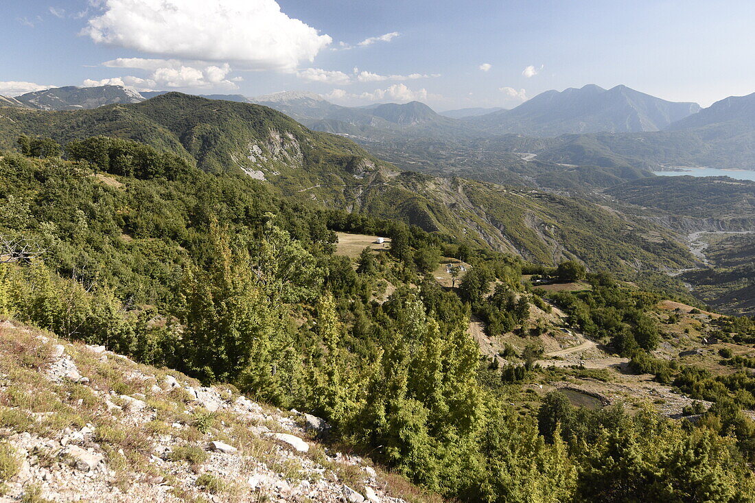 A path through the mountains in National Park Prokletije, Albania, Europe