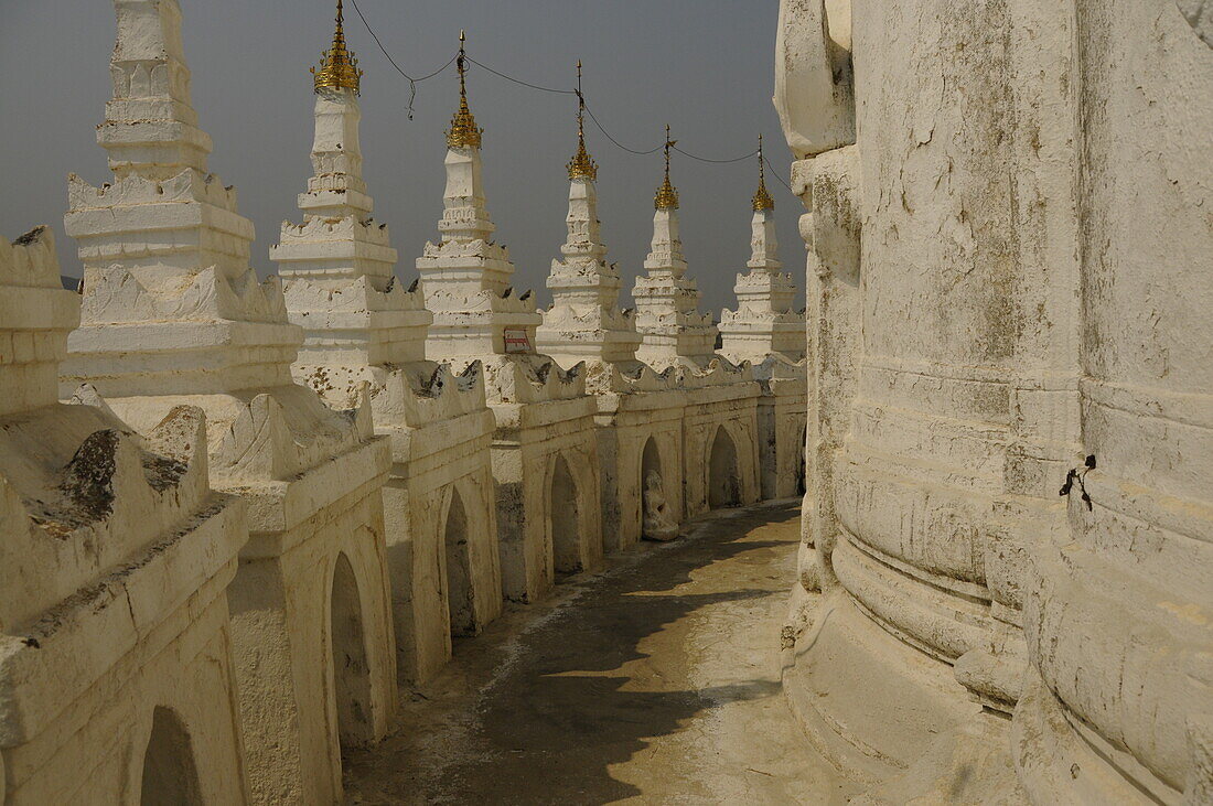 Hsinbyume Pagoda (Myatheindan Pagoda), Mingun, near Mandalay, Sagaing District, Myanmar, Asia