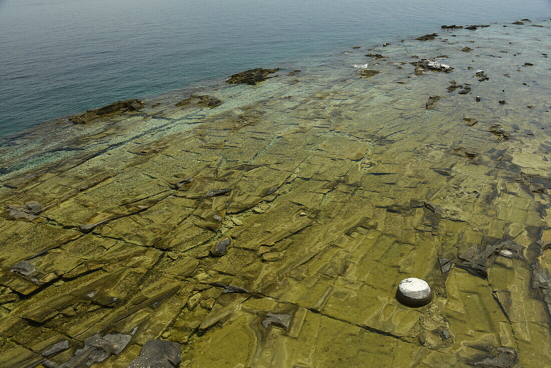 Ancient quarry of Alyki, Thassos, Greek Islands, Greece, Europe