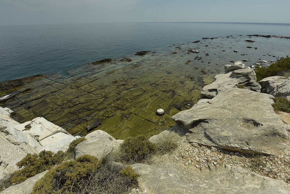 Antiker Steinbruch von Alyki, Thassos, Griechische Inseln, Griechenland, Europa