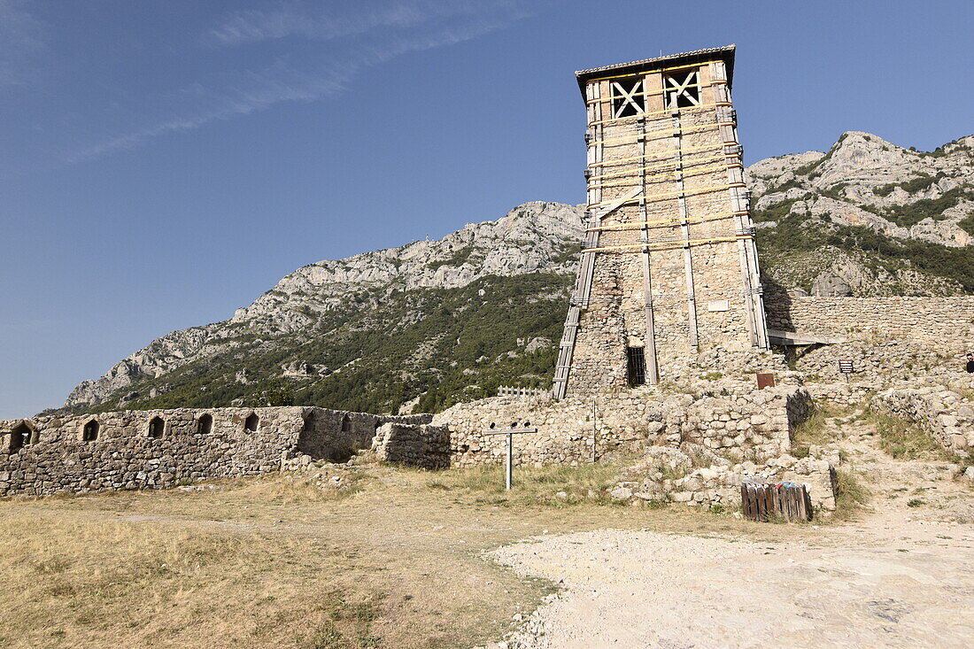 Turm in der Burg von Kruje, Kruje, Albanien, Europa